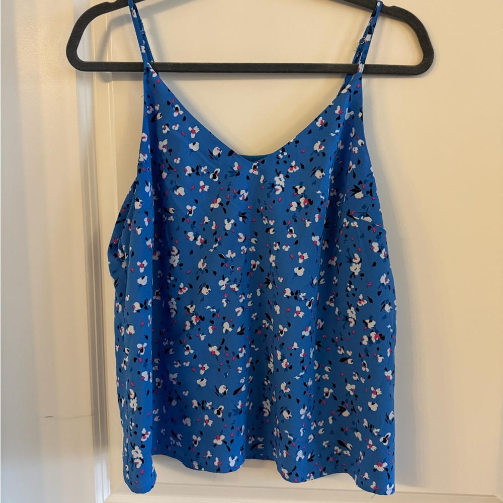 Floral Blue Women's Top